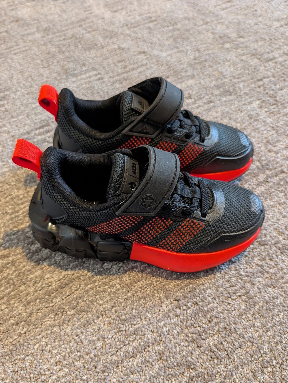 Adidas Star Wars Tech Runner Black Red Darth Vader Empire Storm Trooper - 1Y